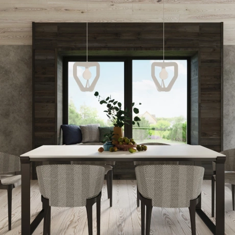 Lampă suspendată TRES alb