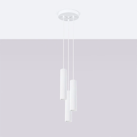 Lampă suspendată KARBON 3P alb