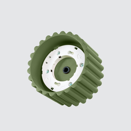 Plafonieră AURA 1 verde măslin Gx53