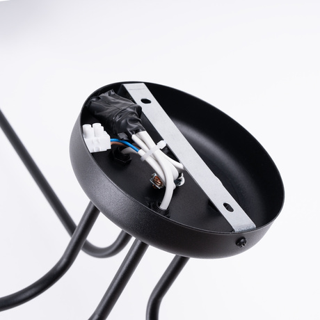 Candelabru VECTOR 4 negru + 4X bec LED E27 3000K 7W 760lm