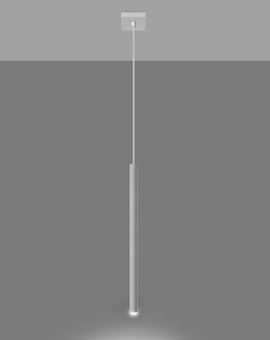 PASTELO 1 lampă suspendată albă + 1x bec LED G9 4000K Cold 4,5W 530lm