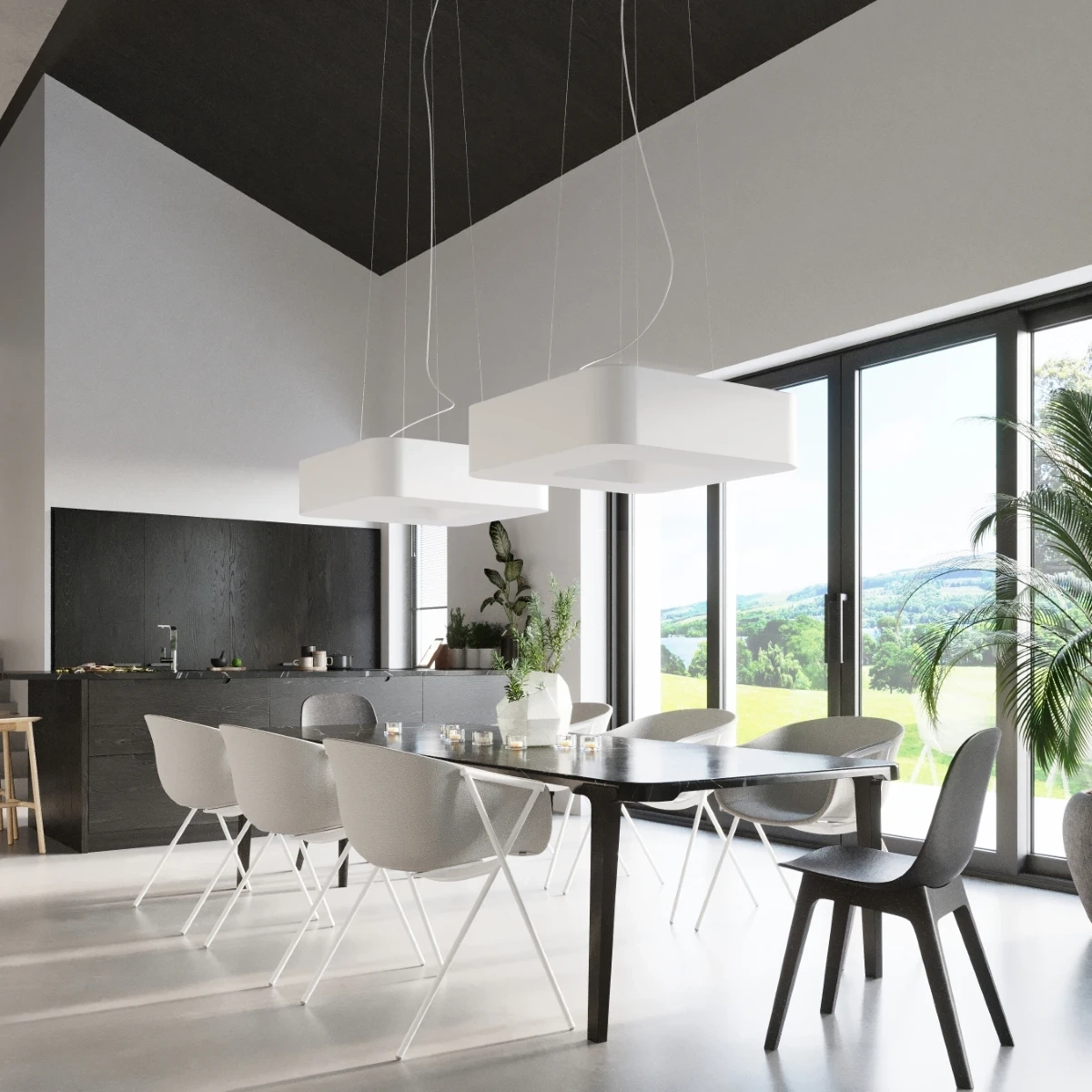 Candelabru URANO 60 alb