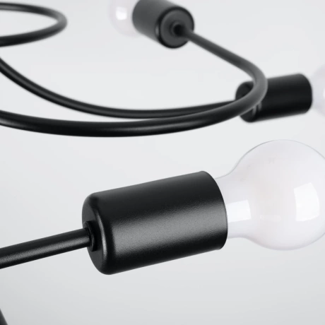 Candelabru LEVAR 8 negru