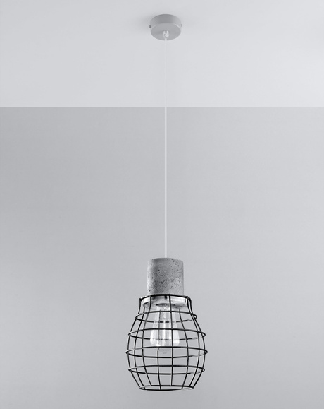 Lampă suspendată LUGO + 1x bec LED E27 3000K Warm 7,5W 620lm