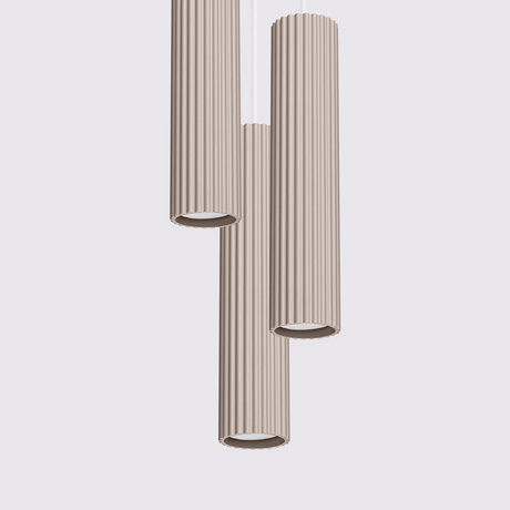 Lampă suspendată KARBON 3P taupe