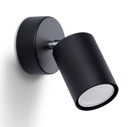 Lampă de perete LEMMI 1 negru + 1x bec LED GU-10 3000K Warm 7W 510lm