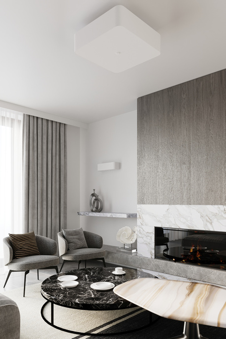 Plafonieră LOKKO 45 alb + 5x bec LED E27 4000K rece 7.5W 650lm