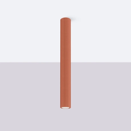 Plafonieră KARBON 60 roșu ocru