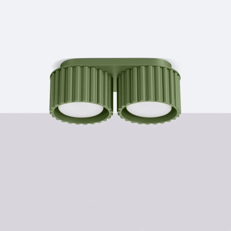 Plafonieră AURA 2 verde măslin Gx53