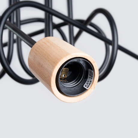 Candelabru EMBER 5 schwarz