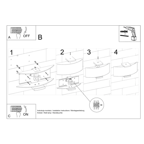 Lampă de perete EMILIO