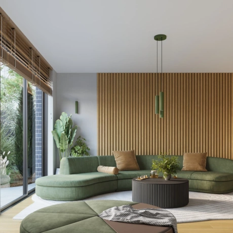 Lampă de perete KARBON 20 verde măsliniu