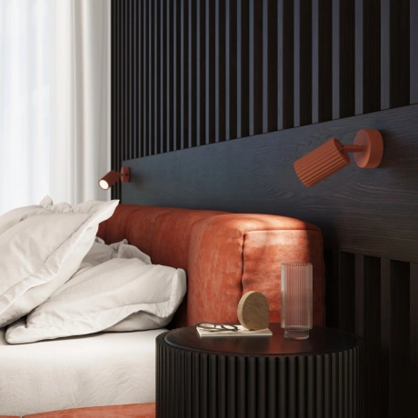 Plafonieră KARBON 2 roșu ocru