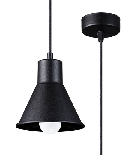 TALEJA 1 lampă suspendată negru [E27 + 1x bec LED E27 3000K Warm 7,5W 620lm