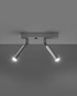 Plafonieră EYETECH 2 alb + 2x bec LED G9 3000K cald 4.5W 510lm