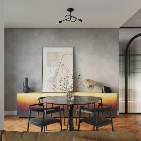 Candelabru LOOP 2 negru