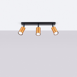 Plafonieră WINX 3 negru/cooper