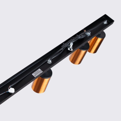 Plafonieră WINX 6L negru/cooper