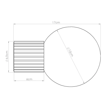Aplica de perete HALO neagra IP44