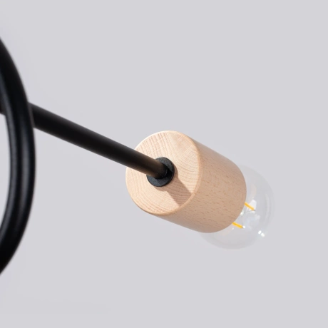 Candelabru EMBER 5 schwarz