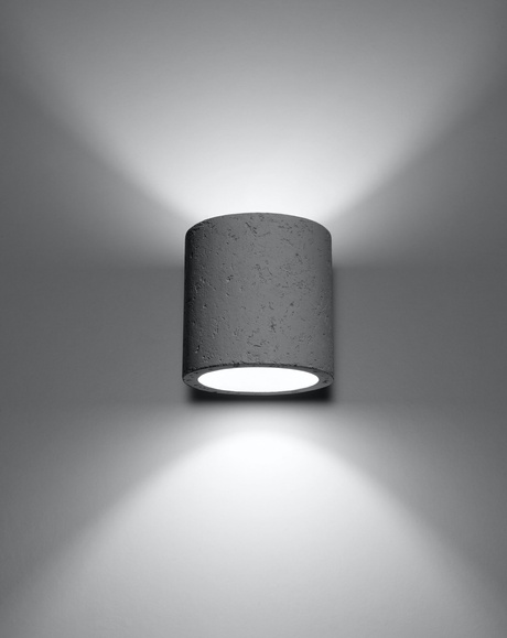 ORBIS lampă de perete din beton + 1x bec LED G9 4000K rece 4.5W 530lm