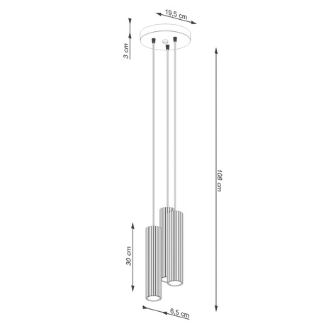 Lampă suspendată KARBON 3P verde măsliniu