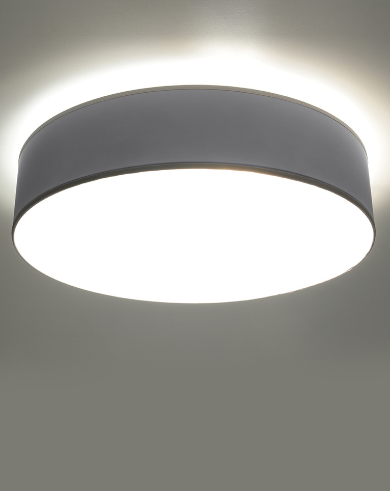 Plafonieră ARENA 55 GREY + 4 becuri LED E27 3000K Warm 7.5W 620lm