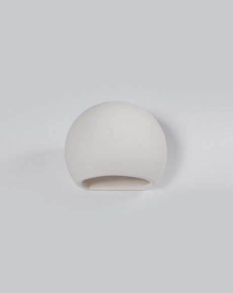 Aplică ceramică GLOBE alb + 1x bec LED E27 3000K cald 7.5W 620lm