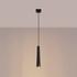 Lampă suspendată PRYSM 1 negru + 1x bec LED G9 3000K cald 4,5W 450lm