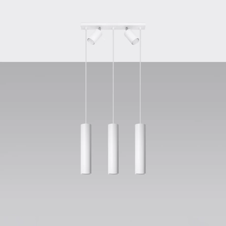 Lampă suspendată RING 3 alb