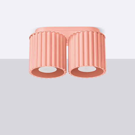 Plafonieră AURA 2 piersică GU10