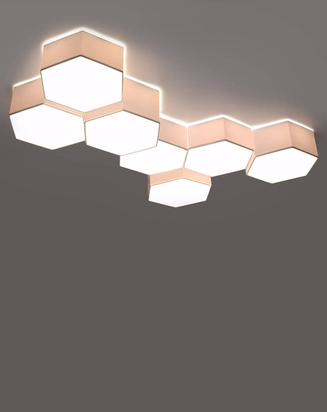 Plafonieră SUNDE 11 alb + 2x bec LED E27 4000K rece 7.5W 650lm