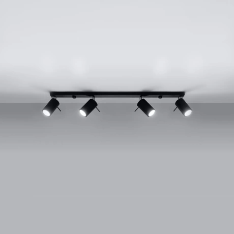 Plafonieră RING 4L negru