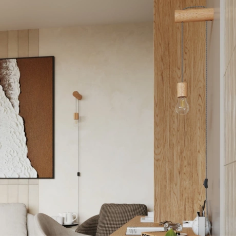 Lampă de perete NIMBI E27 cu întrerupător