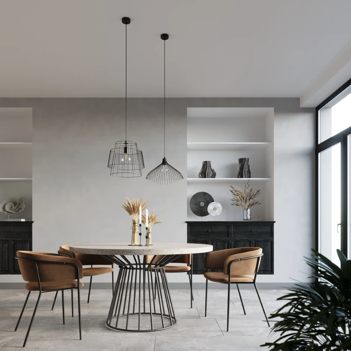 Lampă suspendată GATE negru