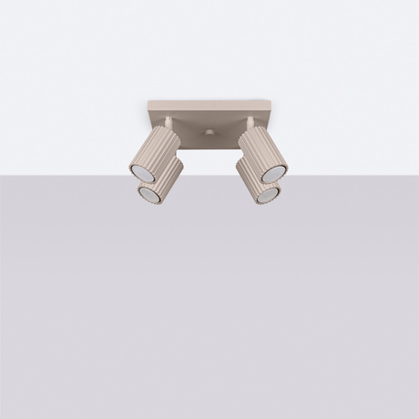 Plafonieră KARBON 4 taupe