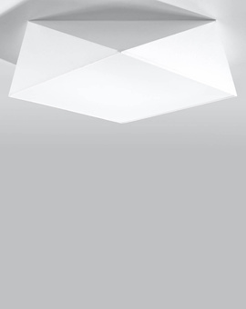 Plafonieră HEXA 45 WHITE + 3 becuri LED E27 4000K Cold 7.5W 650lm