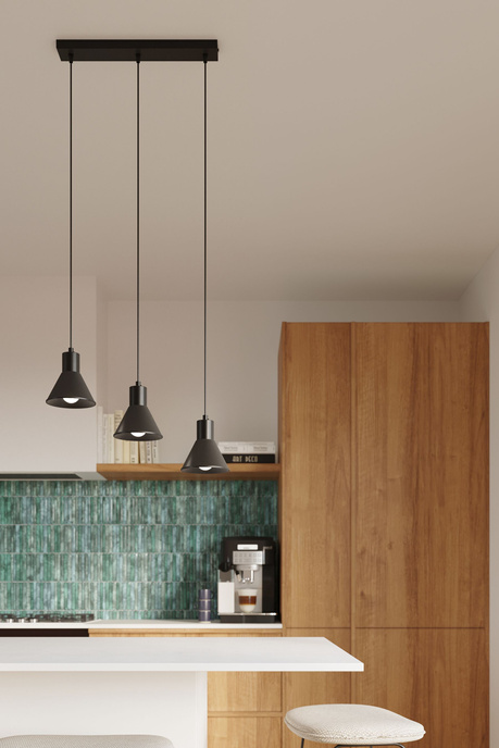 TALEJA 1 lampă suspendată negru [E27 + 1x bec LED E27 3000K Warm 7,5W 620lm