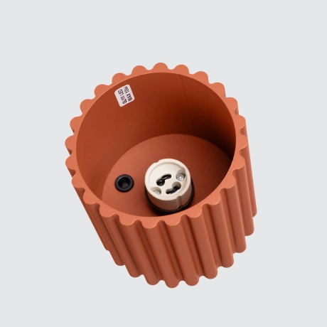 Plafonieră AURA 1 roșu ochra GU10