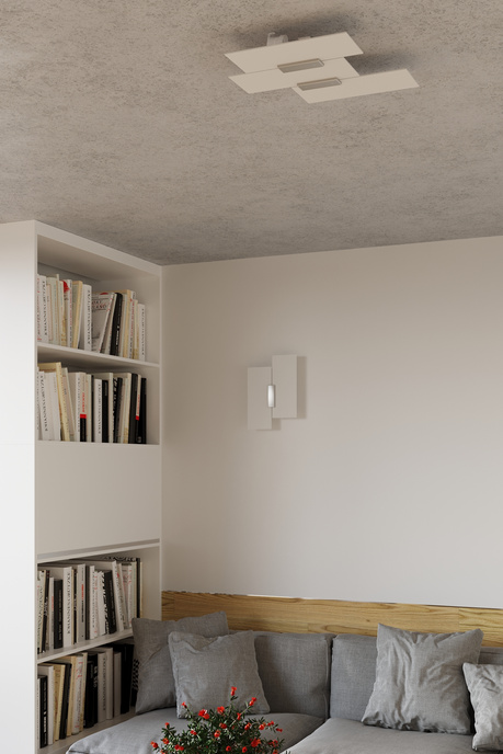 FABIANO lampă de perete + 2x bec LED E27 4000K rece 7.5W 650lm