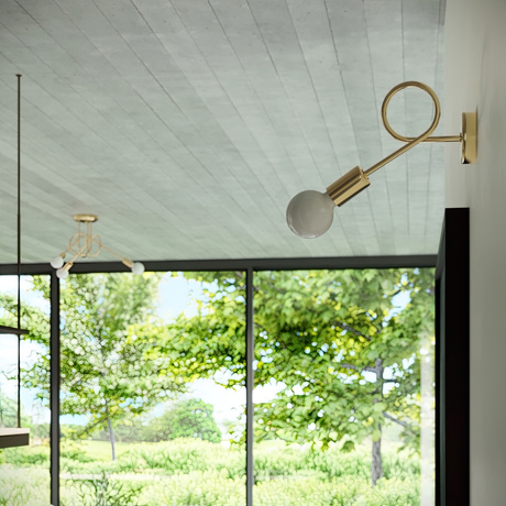 Candelabru LOOP 5 auriu lucios