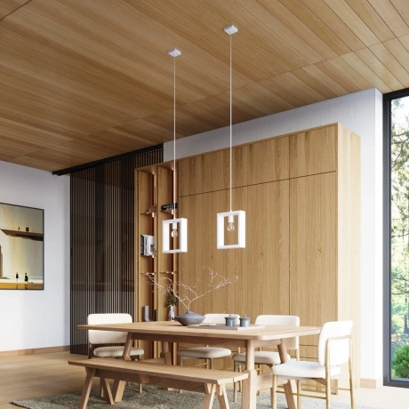 Lampă suspendată ARIES alb