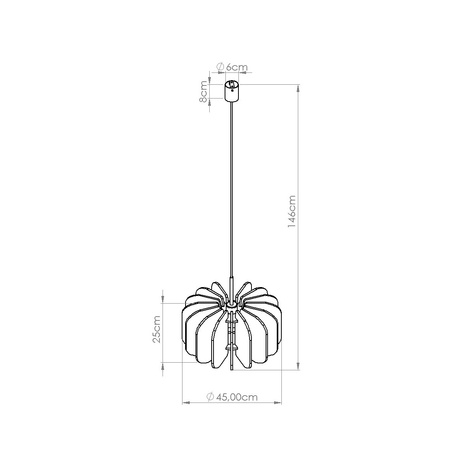 Lampă suspendată MULA 45 navy