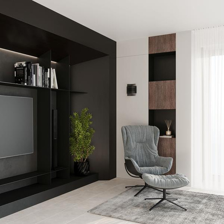 HESTIA lampă de perete negru + 1x bec LED G9 3000K Warm 4.5W 510lm