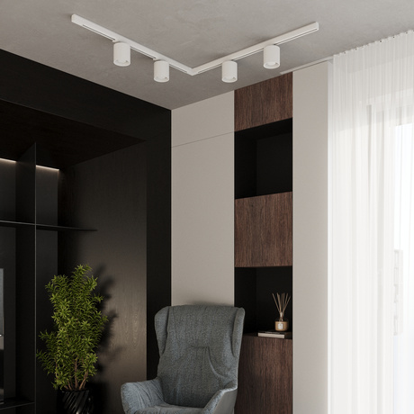 Plafonieră, 4 spoturi, sistem de șine trifazat, ORBIS