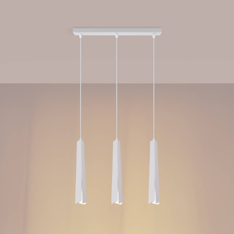 PRYSM 3L lampă suspendată albă + 3x bec LED G9 3000K Warm 4.5W 450lm