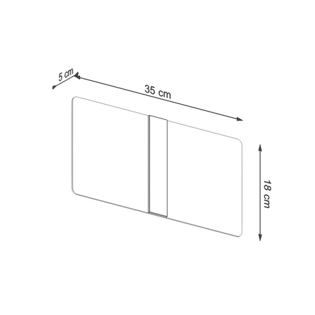 AZALIA lampă de perete + 2x bec LED G9 4000K rece 4.5W 530lm