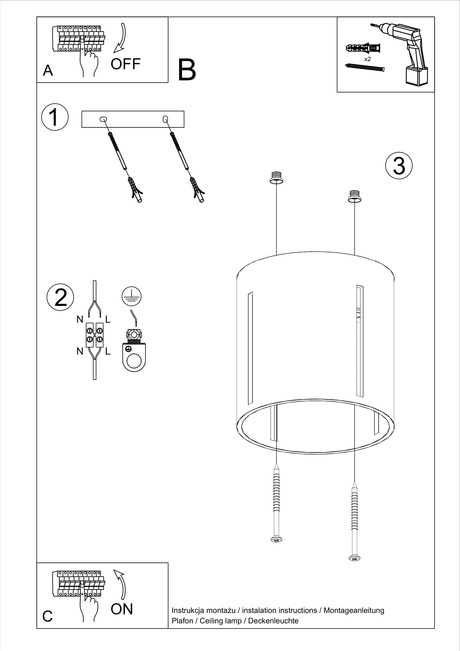 Plafonieră INEZ alb + 1x bec LED G9 3000K cald 4.5W 510lm