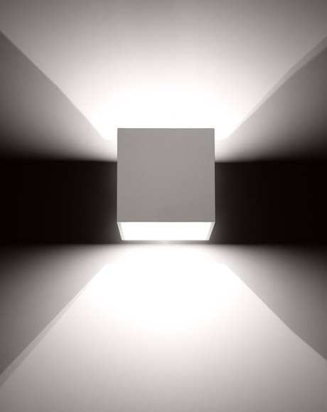 Lampă de perete QUAD 1 alb + 1x bec LED G9 3000K cald 4,5W 510lm