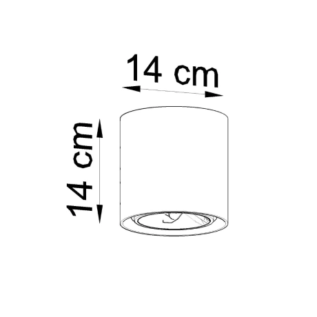 Plafonieră CULLO beton